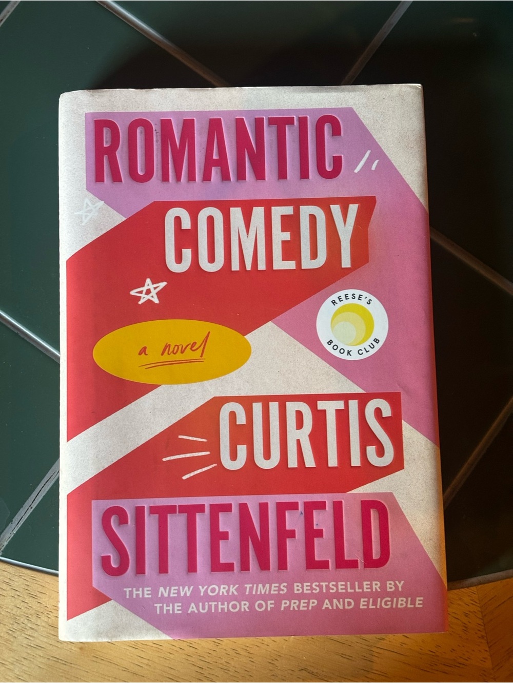 Romantic Comedy by Curtis Sittenfeld - Pink & Red Cover